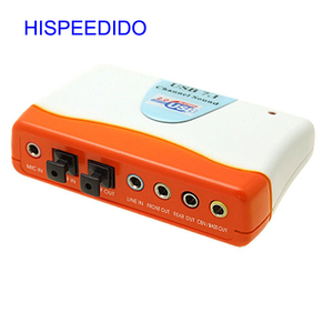 New Style High Quality <strong>USB</strong> 2.0 Professional Sound <strong>Card</strong> 7.1 Channel Optical Audio External <strong>USB</strong> Converter - Product Image 1
