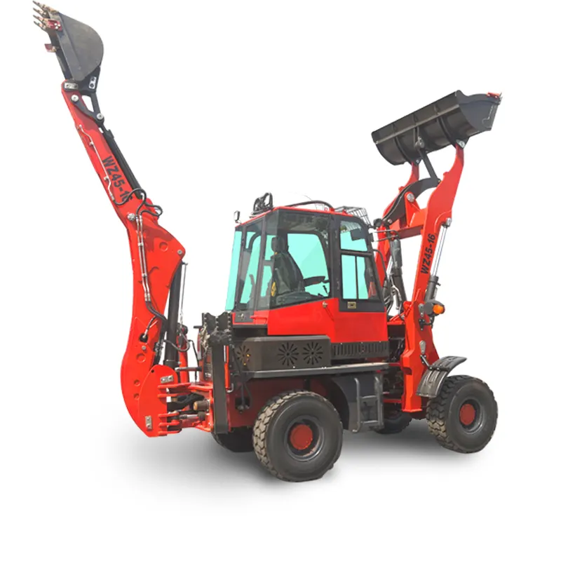Multi-purpose 3 in 1 digger machine excavator loader forklift for sale