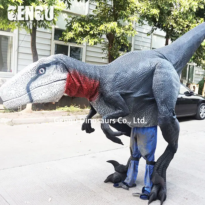 Hacer disfraz de dinosaurio para adultos inflable gigante traje de dinosaurio