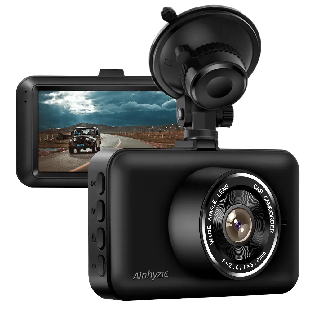 1080P FHD جهاز تسجيل فيديو رقمي للسيارات كاميرا لوحة القيادة مسجل فيديو للرؤية الليلية G-الاستشعار حلقة تسجيل داش كاميرا سيارة كاميرا