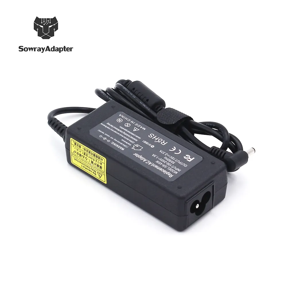 Adaptador de CA de buena calidad para cargador de ordenador portátil acer, 19v, 2,37a, 65w, 5,5x1,7