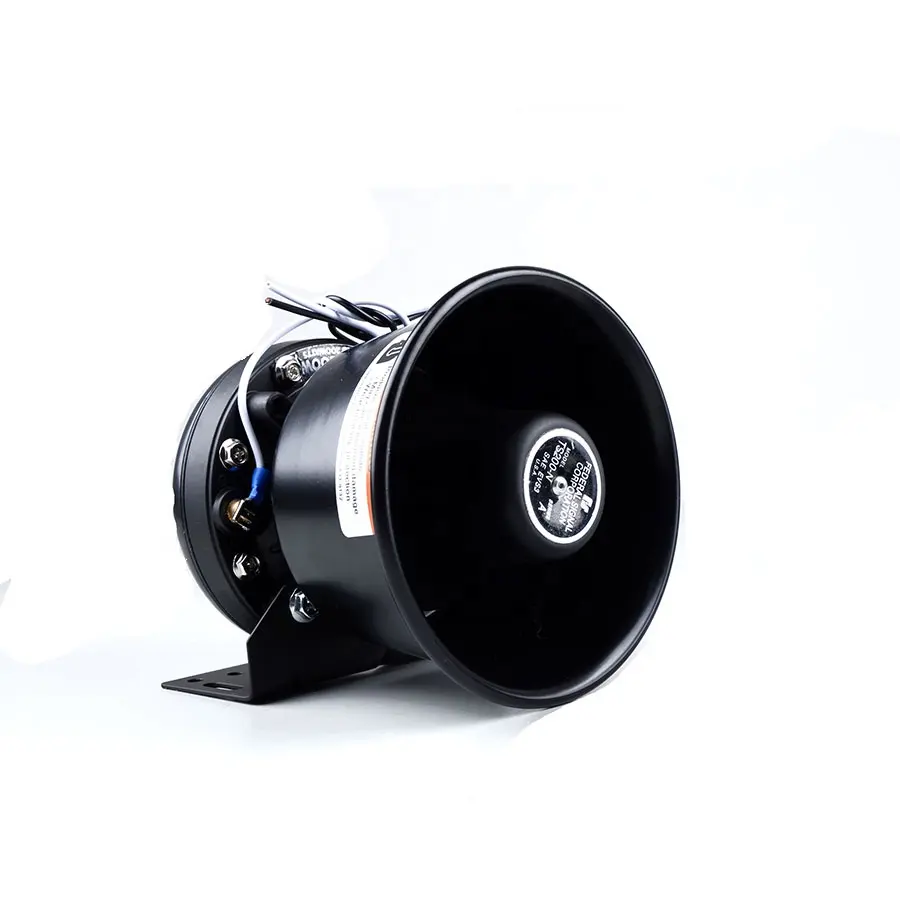 Dc 12V 100W Ronde Black Metal Speaker Sirene Luidspreker Elektronische Hoorn Megafoon Voor Alle Auto