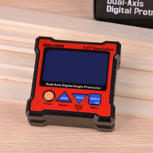 DXL360S Dual Axis Angle Protractor <strong>Dumpy</strong> <strong>Level</strong> High Precision Dual-axis <strong>Level</strong> Gauge Diagnostic Tool with 5 Side Magnetic Base