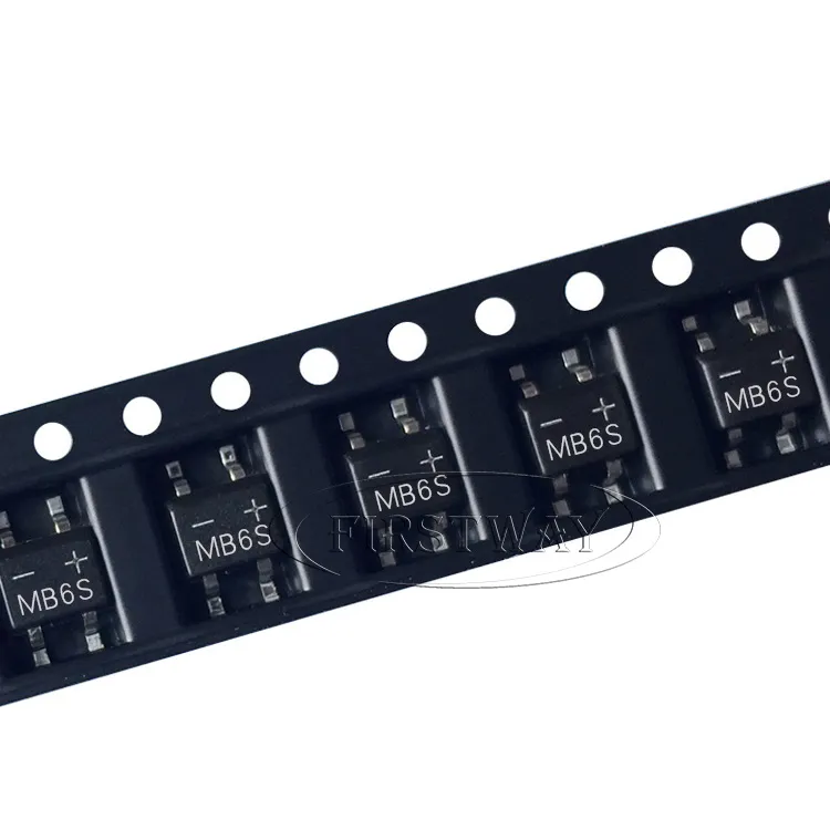 SMD ponte raddrizzatore a diodi MB6S SOP-4 600V 0.5A SOP4