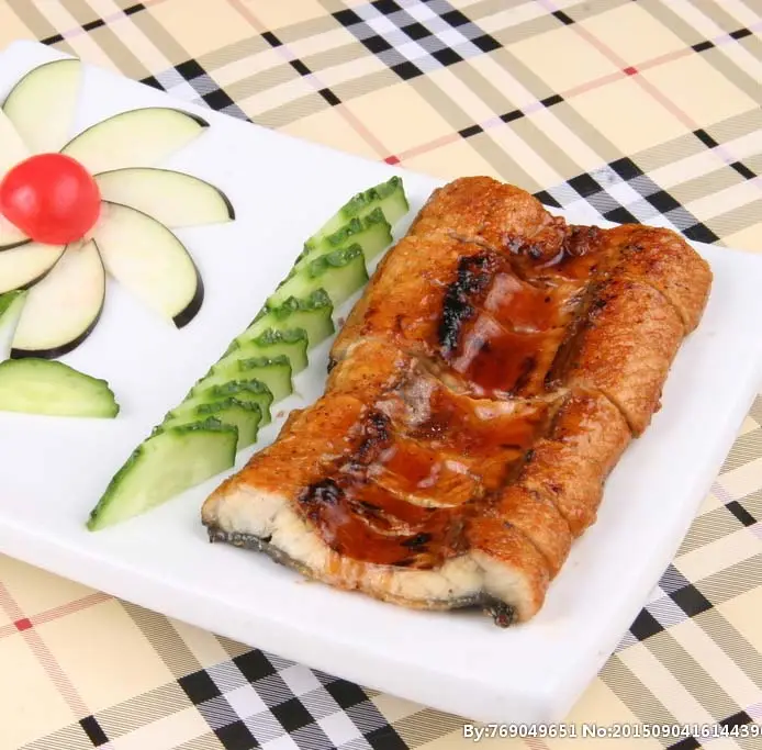 Alta calidad Japonesa Sushi congelado Unagi Kabayaki sin volver a cortar asado Anguila