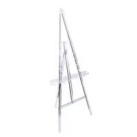 CHENGU 100 Packs Acrylic Triangle Display Holder Clear Plastic Display  Easel Stands Crystal Display Clear Display Stand Collectibles Acrylic  Stands