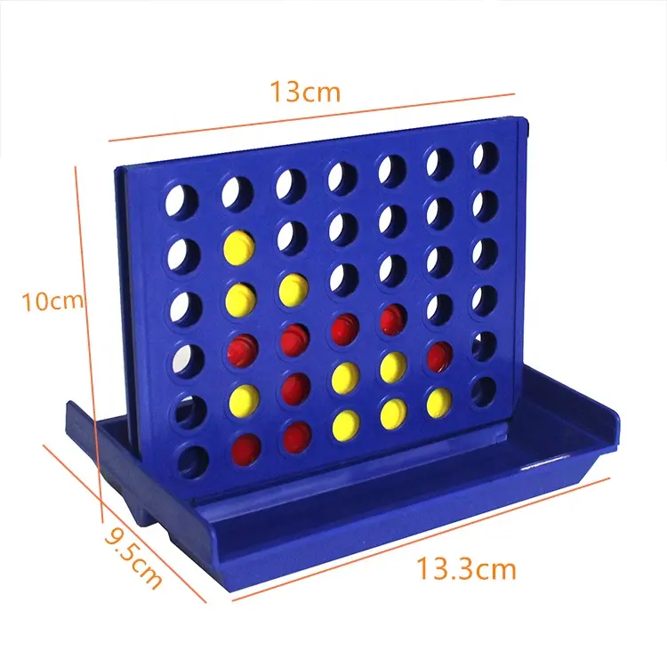 Juego de entretenimiento familiar para niños y adultos, minijuego de plástico portátil, conectar cuatro juegos, conectar 4