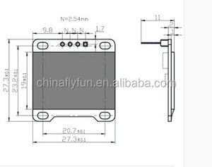 0.96 Inch Blue I2C IIC Serial 128X64 OLED LCD LED Display Module für Arduino 51 MSP420 STIM32 SCR