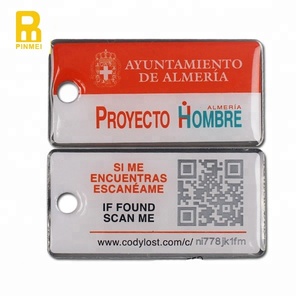 Özel otel kimlik numarası anahtar etiketi baskı anahtar etiketi Qr kodu oda numarası anahtarlık anahtarlık - Product Image 6
