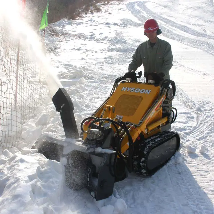 Mini tracteur de jardin lame à neige déneigement chasse-neige