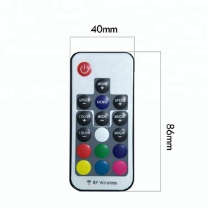 5 В USB RGB контроллер 17 клавиш Радиочастотный пульт дистанционного управления, мини RGB контроллер 3 клавиши, светодиодный контроллер батареи для USB светодиодной ленты RGB 5050 - Product Image 4