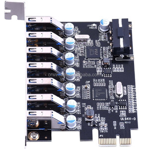 หลายรุ่นUSB Expanderการ์ดpci-e 7 USB3.0 PCI E XPRESSการขยายตัวการ์ดซูเปอร์ความเร็วมินิPCI-E USB 3.0 Hubควบคุมอะแดปเตอร์ - Product Image 1