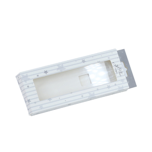 Nueva caja de embalaje con logotipo personalizado para clips de chupete, embalaje para mordedores de bebé con ventana de PVC transparente - Product Image 1