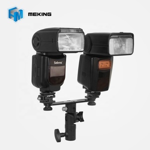 Selens S-081 2 in1 כפול חם מחזיק מטריית נעל אור סוגר פלאש speedlite