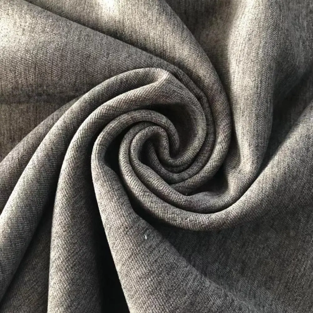 Beste verkauf Wujiang textil großhandel gebürstet samt gewebt vorhänge twill stoff für bekleidung