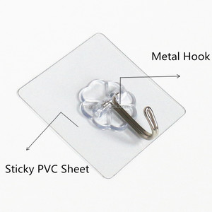 可重复使用的粘合剂可拆卸天花板钩 - Product Image 1
