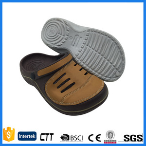 Holeys için eva bahçe takunya ayakkabı takunya eva ve deri malzeme ile yapılan