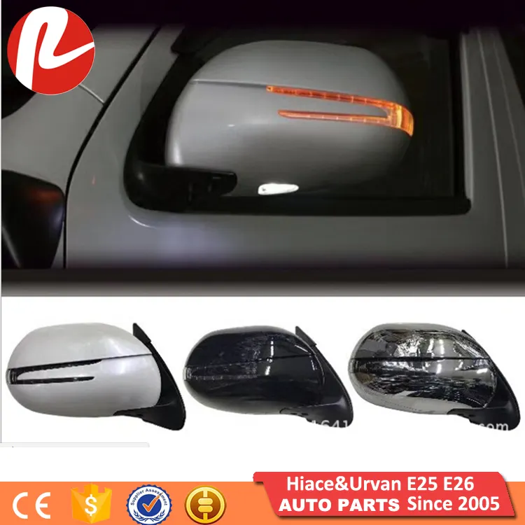 La puerta del coche eléctrico LED espejo retrovisor lateral auto plegable Hiace KDH200 2005-2020