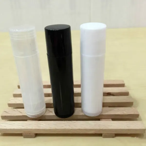 Rodada vazio 5g lip balm tubo diretamente preencher caso tubo de batom lip balm caso