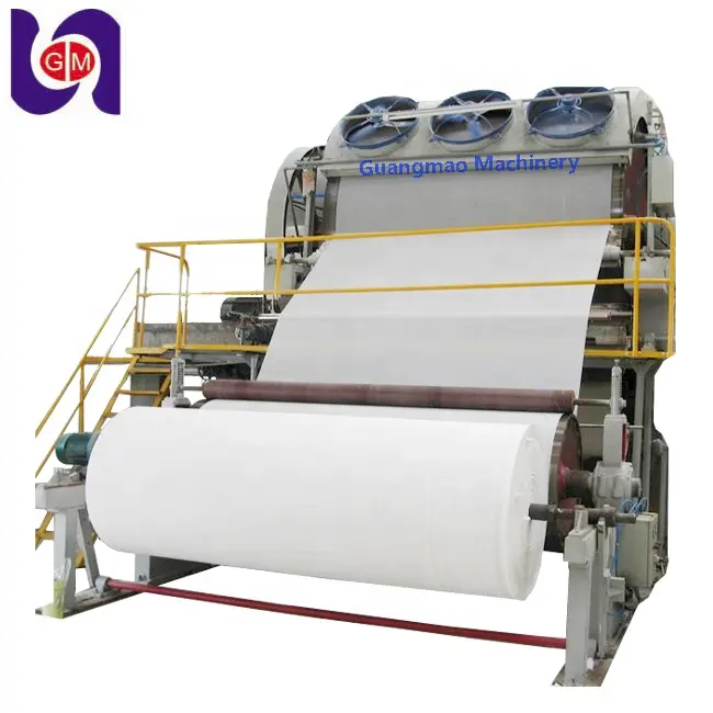 Máquina de reciclaje de papel modelo simple Jumbo rollo de papel máquina rebobinadora/papel que hace la máquina línea