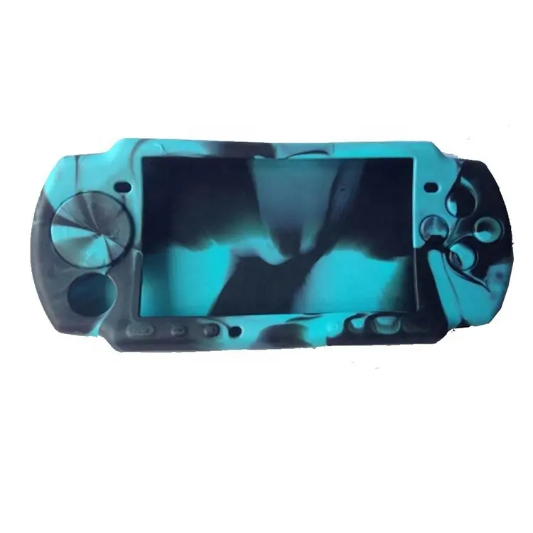 Funda de goma de silicona de camuflaje para Sony PSP 2000 3000