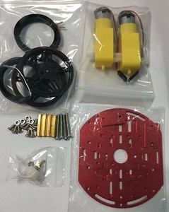 Ruote <span class=keywords><strong>robot</strong></span> mobile piattaforma 2WD FS90R con tecnologia istruzione