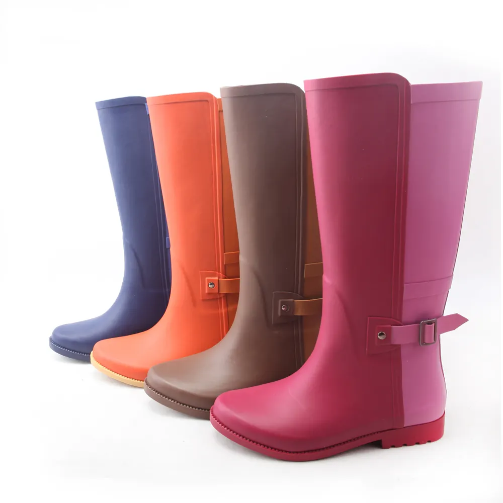 Chaussures d'extérieur imperméables pour femmes, bottes de pluie en caoutchouc, style Chelsea, nouvelle collection