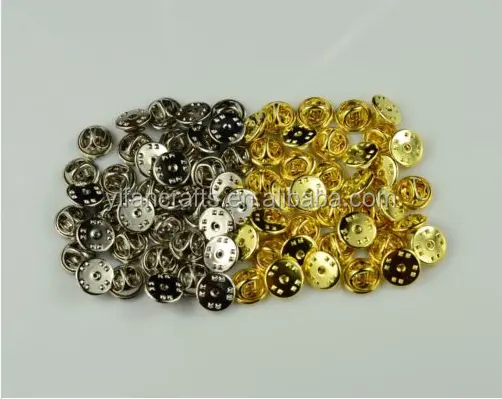 Vàng & Bạc Màu Pin Sao Ve Áo Pin Bướm Clasp Pinback Ly Hợp Clasp