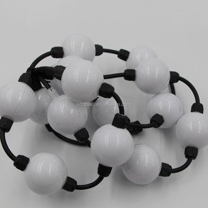 50 adet tam renkli top tipi led piksel modülü, DC12V giriş, 6 adet 5050 RGB + WS2811 IC; dmx convertor ve güç kaynağı ile - Product Image 1