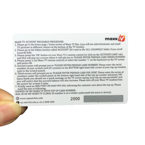 优惠券刮刮卡礼品卡印刷定制印刷塑料射频识别刮刮卡 - Product Image 5