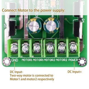 Dual Motor Driver Board Bridge DC Motor Driver <strong>PWM</strong> <strong>Module</strong> <strong>Circuit</strong> Board for Smart Car Robot