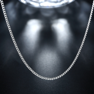 Mükemmel kalite minimalist kolye gümüş kaplama zincir - Product Image 1