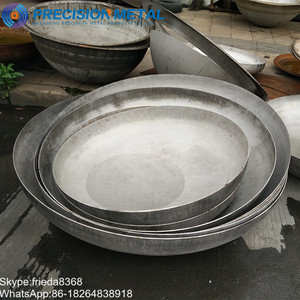נירוסטה צינור צינור כובע בסוף ss304 ss316L סגלגל חילק סוף ראש