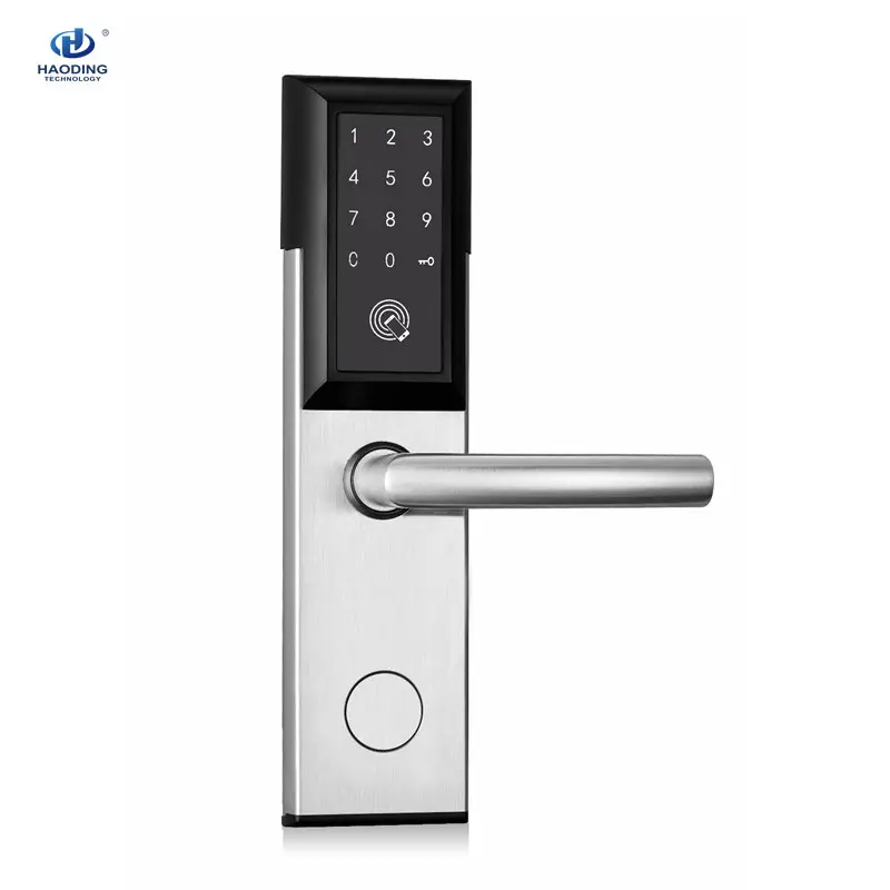 Cerradura inteligente para puerta de hotel, cerrojo de acero inoxidable con pantalla táctil, teclado, contraseña, app digital, diente azul, rfid, Europa, 304