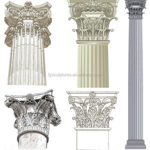 มือที่เป็นที่นิยมแกะสลักหินอ่อนหินโบราณโรมันคอลัมน์สำหรับการตกแต่ง - Product Image 4
