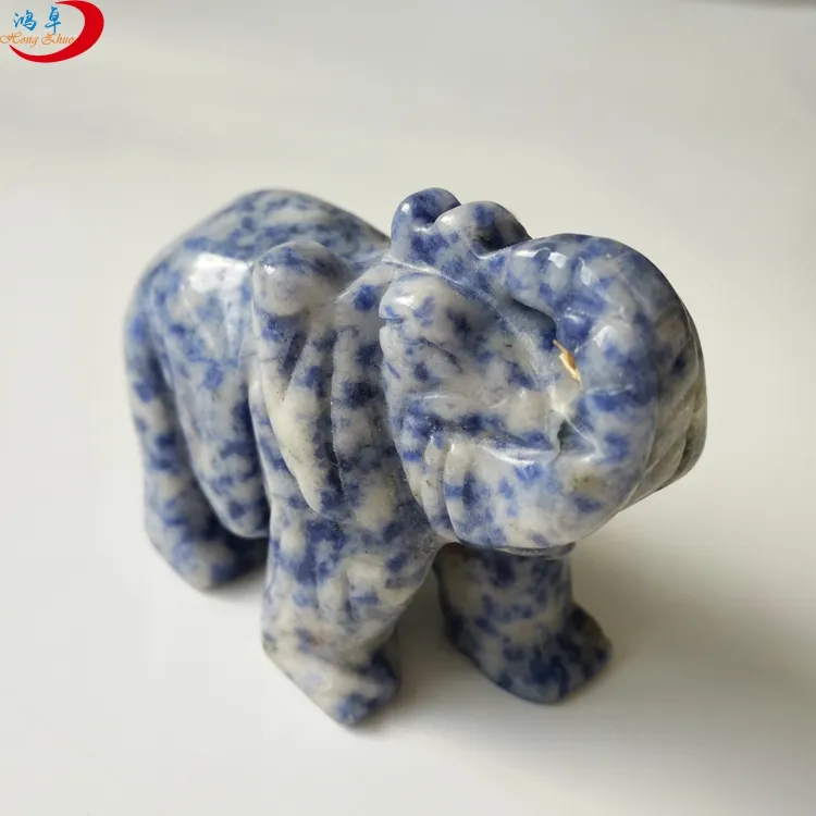 Estatuas de regalo de boda 2024, imagen de animal tallada, artesanía tallada en piedra, Jade a mano, elefante, joyería curativa, rocas