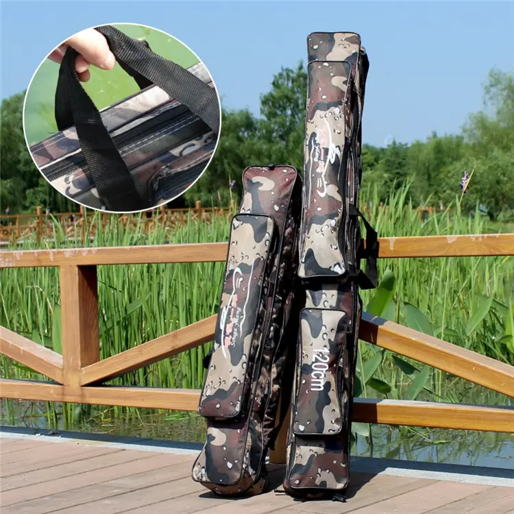 Yamovible — sac pour canne à pêche 80/120cm, grand format, sacoche d'extérieur polyvalent pour matériel, carpe