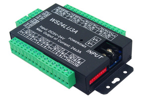 WS24LU3A 24CH DMX512 DMX декодер светодиодный диммер контроллер DC5V-24V 24 каналов 3А светодиодный декодер постоянного напряжения общий анод - Product Image 3