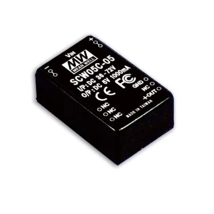 SCW05A-09 Meanwell 5W 9V 220v 50Hz 110V 60Hz Convertisseur Module Type DC DC Convertisseur