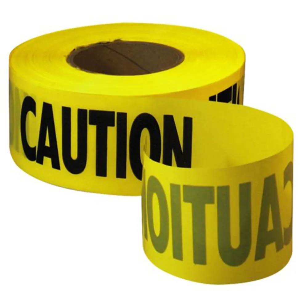 Cinta de advertencia de seguridad para barricada, cinta de advertencia personalizada amarilla