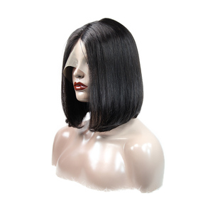 6 8 <strong>10</strong> <strong>Inch</strong> Short Virgin <strong>Remy</strong> Brazilian Full Lace Front Frontal Human Hair Cut bob Wig - Product Image 3