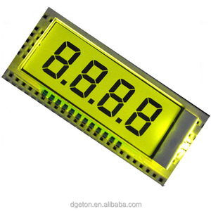 4 cifre, <span class=keywords><strong>7</strong></span> segmenti <span class=keywords><strong>LCD</strong></span> pannello di vetro metallo pin di connessione