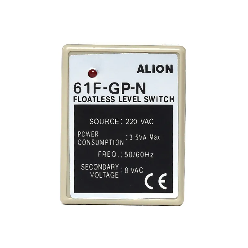 ALION 61F-GP-N mikro şamandıra az seviye anahtarı kontrol röleleri 220V ac 12V dc özel sıvı seviyesi röle su seviye kontrolörü