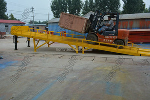 Hontylift yard rampas para la carga y descarga de contenedores rampa del muelle móvil