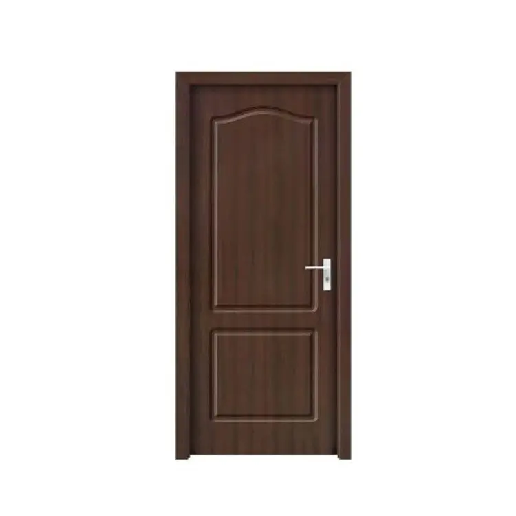 Puertas De Madera para interiores, puerta De seguridad De PVC con acabado De MDF