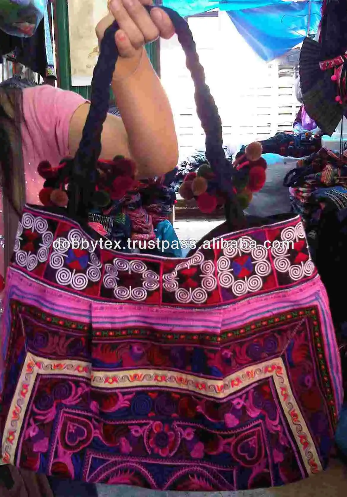 Thaïlandais tribu hmong broderie sac