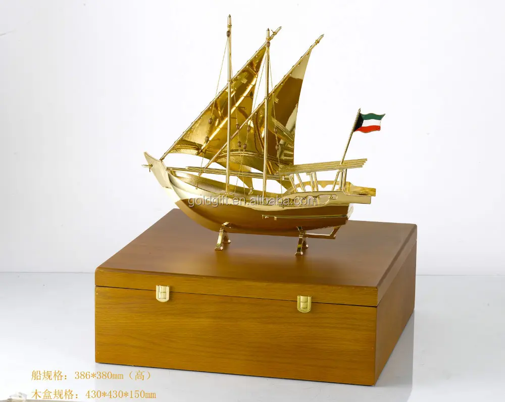 24k ouro modelo de navio para o vietname do negócio da empresa