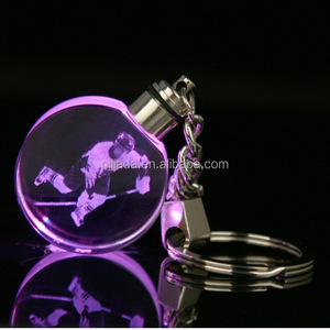 Promotional <strong>Gifts</strong> Customized Logo Ice Hockey Souvenir <strong>Gift</strong> with Colorful Led Light Crystal Key Ring Chain Sport Souvenir <strong>Gift</strong> - Product Image 4