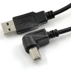 <strong>USB</strong> <strong>2.0</strong> <strong>a</strong> Male to Left Angled 90 Degree B Type Male HD Printer Scanner Cable Made of Pure Copper for Camera Computer <strong>USB</strong> Devices - Product Image 1