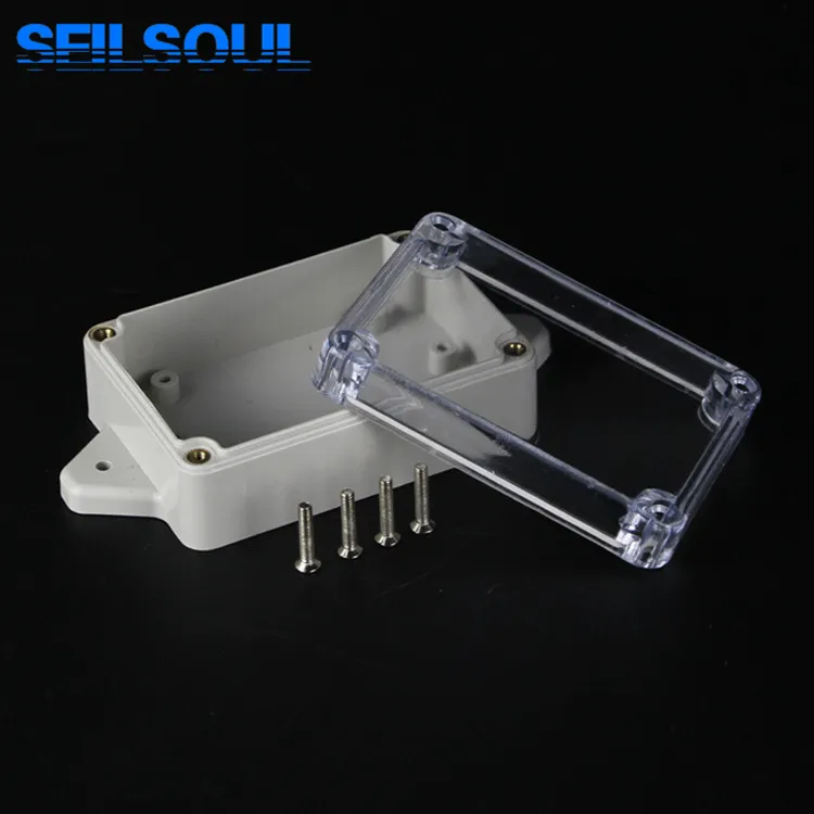 Low Price 83x58x33 Fixed Ear Type IP65 Pvc Plastic Waterproof fiber optic Small Electrical Junction Box